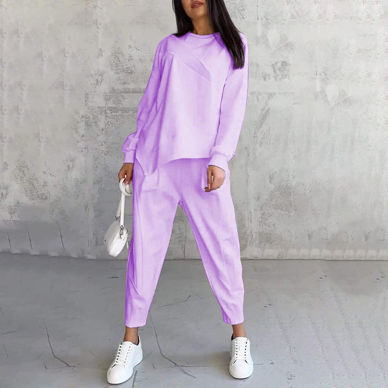 ZURI - Conjunto casual de dos piezas con sudadera holgada y pantalón jogger™