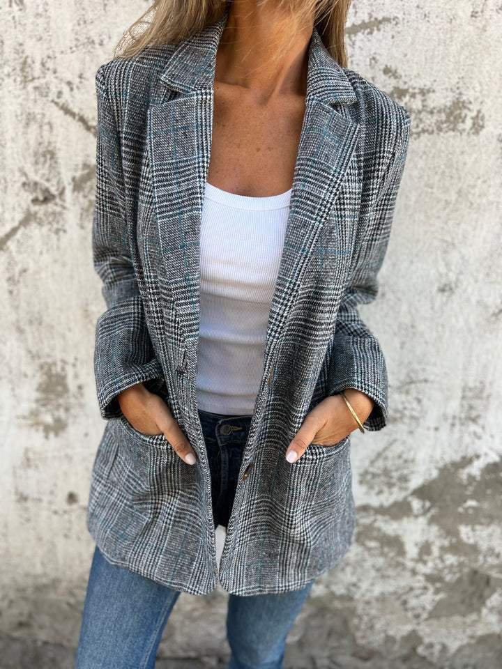 GABRIELA - Blazer punto cuadros™