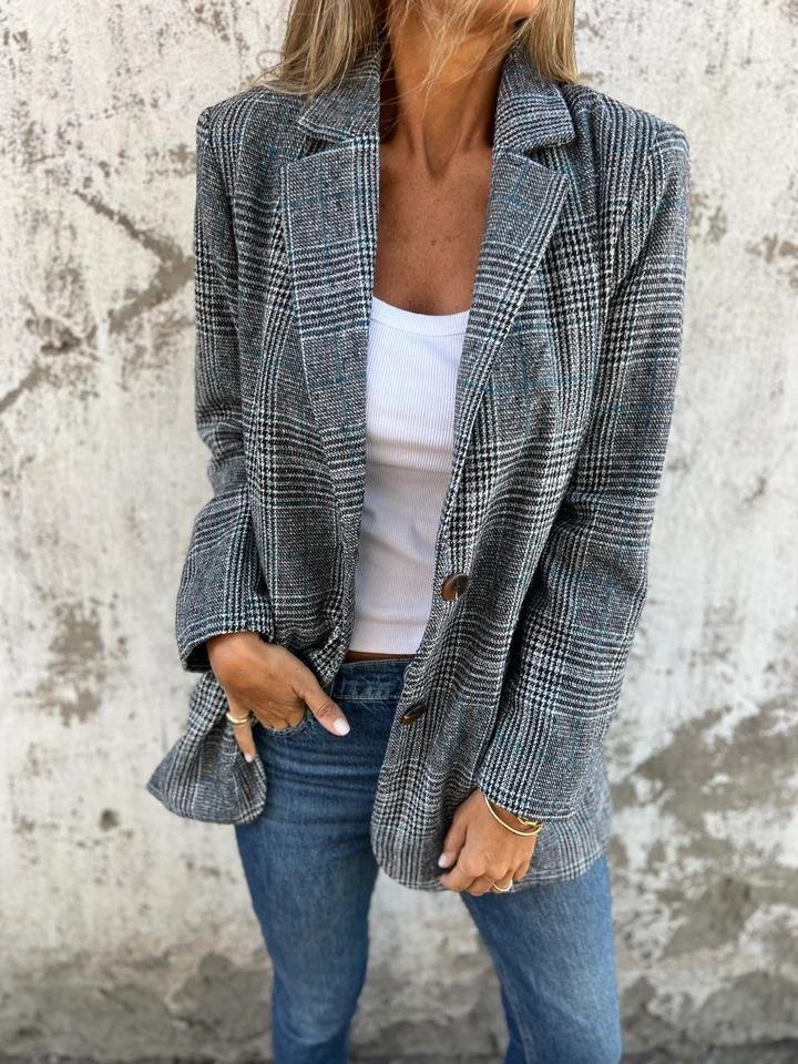 GABRIELA - Blazer punto cuadros™
