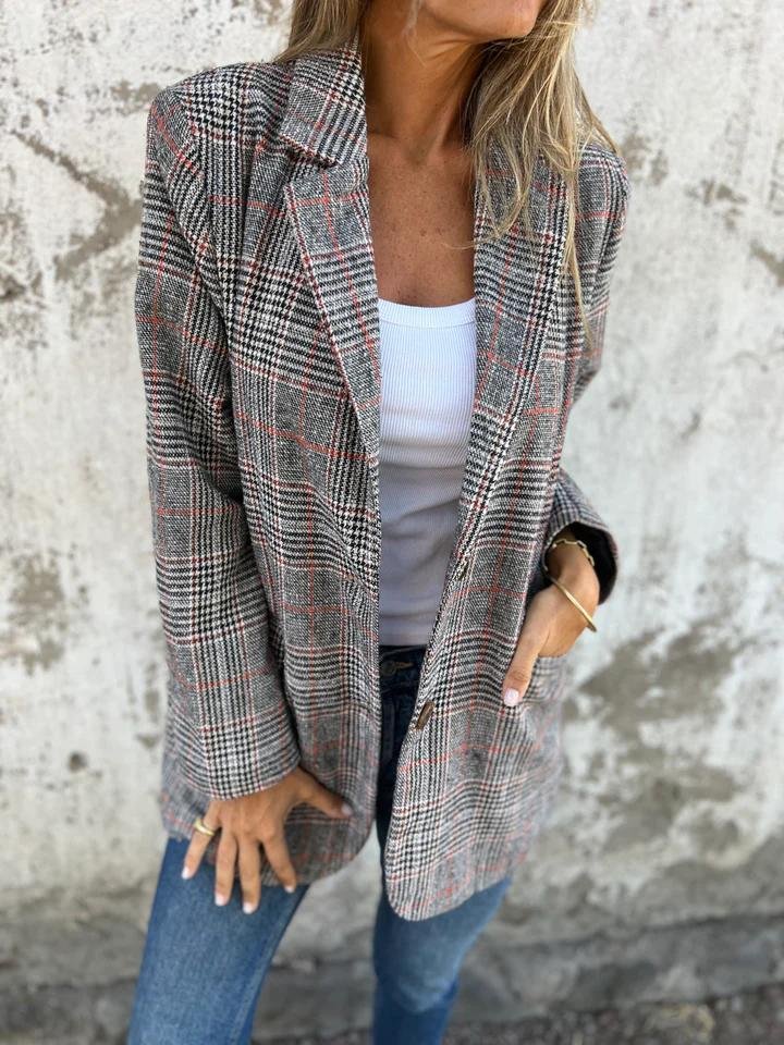 GABRIELA - Blazer punto cuadros™