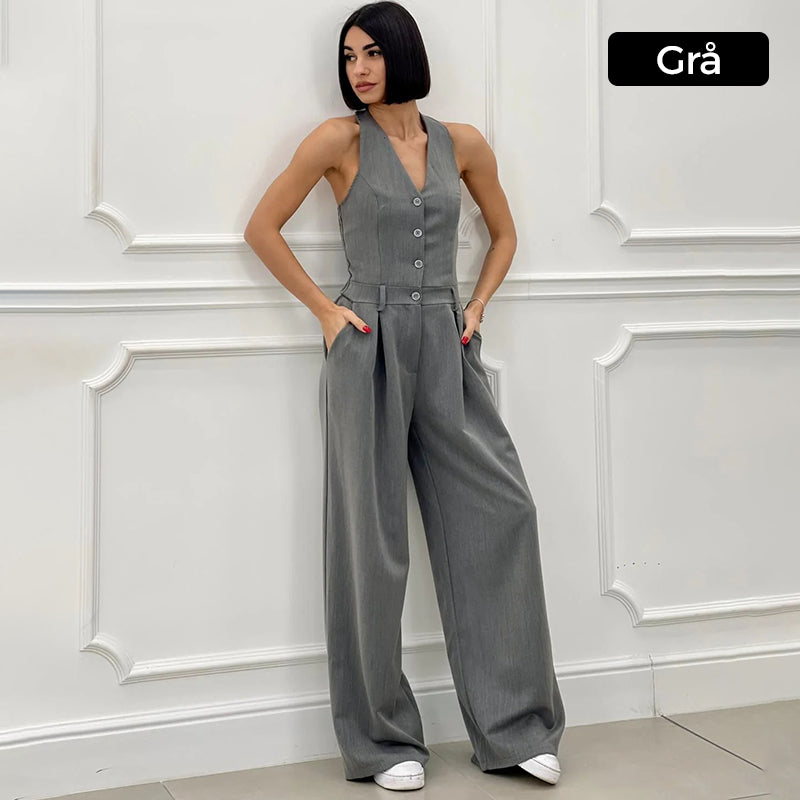 MARTA - Mono largo de chaleco y pantalón™