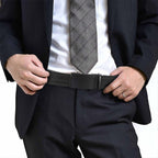 ✨️Idéal pour la fête des pères🎁 Ceinture à cliquet en cuir avec boucle réglable💼