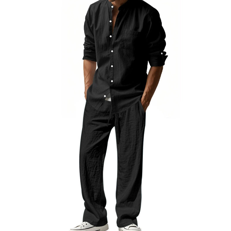 👔⏰ ZEITLICH BEGRENZTES SPECIAL – 50% RABATT+Versandkostenfrei! Herren Casual Atmungsaktives Hemd und Hose Set – Lässig, bequem & perfekt für Arbeit & Alltag 🍂