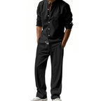 👔⏰ ZEITLICH BEGRENZTES SPECIAL – 50% RABATT+Versandkostenfrei! Herren Casual Atmungsaktives Hemd und Hose Set – Lässig, bequem & perfekt für Arbeit & Alltag 🍂