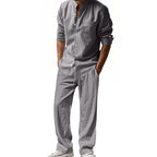 👔⏰ ZEITLICH BEGRENZTES SPECIAL – 50% RABATT+Versandkostenfrei! Herren Casual Atmungsaktives Hemd und Hose Set – Lässig, bequem & perfekt für Arbeit & Alltag 🍂