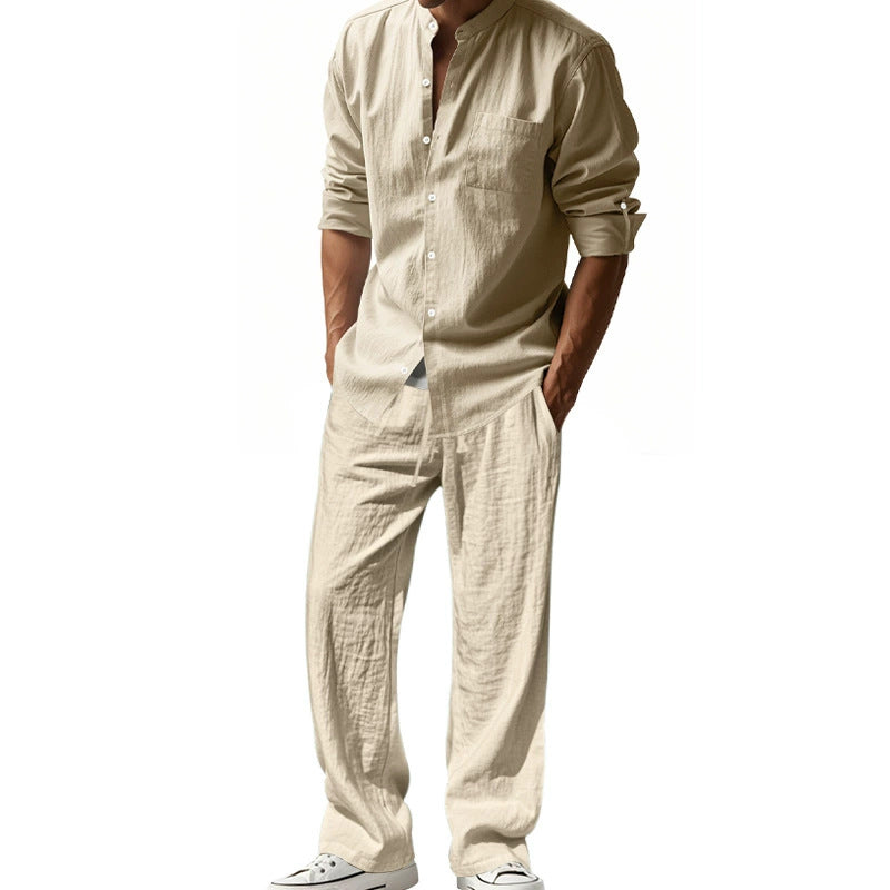 👔⏰ ZEITLICH BEGRENZTES SPECIAL – 50% RABATT+Versandkostenfrei! Herren Casual Atmungsaktives Hemd und Hose Set – Lässig, bequem & perfekt für Arbeit & Alltag 🍂