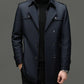 🔥 60% KORTING ! ✨ Mannen Lange Trenchcoat - Afneembare Voering, Winddicht en Waterafstotend, Klassiek en Praktisch 🧥🌂