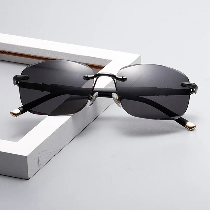 MATÍAS - Gafas de sol rectangulares sin montura con lentes degradadas™