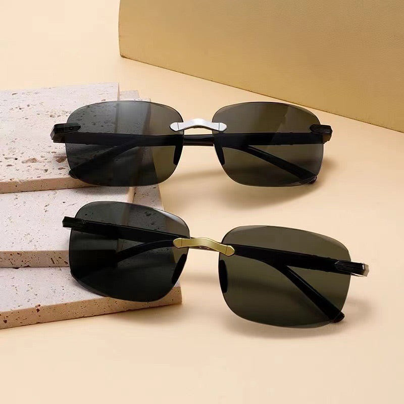MATÍAS - Gafas de sol rectangulares sin montura con lentes degradadas™