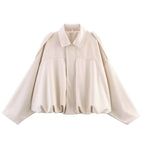 MAIA - Chaqueta tipo piloto de efecto ante con cuello clásico™