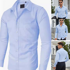 Chemise à manches longues unie
