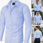 Chemise à manches longues unie
