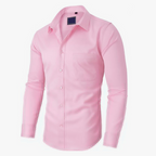 Chemise à manches longues unie