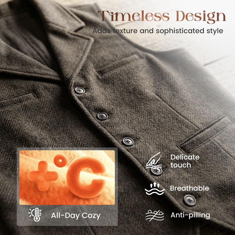 🔥Offre à durée limitée-Gilet business décontracté slim fit pour homme