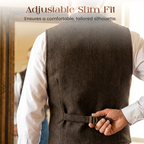 🔥Offre à durée limitée-Gilet business décontracté slim fit pour homme
