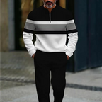 👕 50% RABATT! 🔥 Herren-Set mit Grafikprint – Pullover & Hose – Lässiger Streetstyle, Bequemer Stoff & Perfektes Match 👖