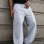 MATEO - Pantalones de chándal de felpa de corte holgado con cordón ajustable™