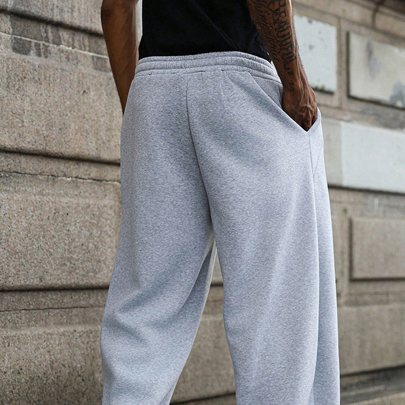 MATEO - Pantalones de chándal de felpa de corte holgado con cordón ajustable™