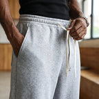 MATEO - Pantalones de chándal de felpa de corte holgado con cordón ajustable™