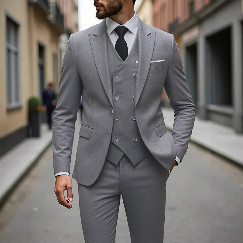 👔 JETZT 50 % RABATT! 🕴️ Slim-Fit Herren-Anzug, 3-teilig – Perfekte Passform, hochwertiger Stoff & ideal für formelle Anlässe 🤵