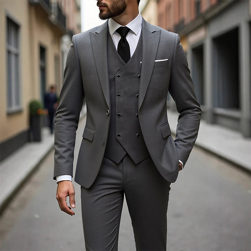 👔 JETZT 50 % RABATT! 🕴️ Slim-Fit Herren-Anzug, 3-teilig – Perfekte Passform, hochwertiger Stoff & ideal für formelle Anlässe 🤵