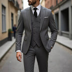 👔 JETZT 50 % RABATT! 🕴️ Slim-Fit Herren-Anzug, 3-teilig – Perfekte Passform, hochwertiger Stoff & ideal für formelle Anlässe 🤵