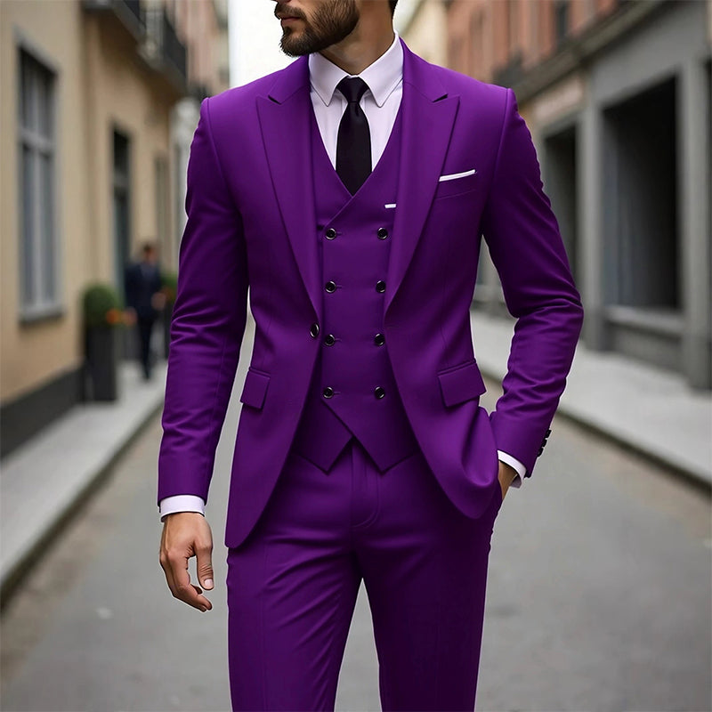 👔 JETZT 50 % RABATT! 🕴️ Slim-Fit Herren-Anzug, 3-teilig – Perfekte Passform, hochwertiger Stoff & ideal für formelle Anlässe 🤵