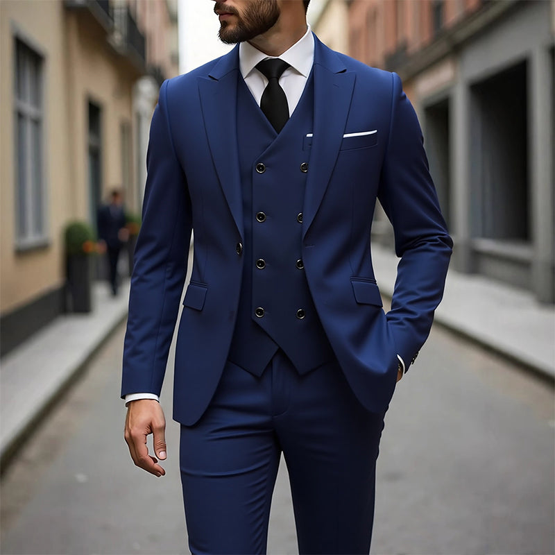 👔 JETZT 50 % RABATT! 🕴️ Slim-Fit Herren-Anzug, 3-teilig – Perfekte Passform, hochwertiger Stoff & ideal für formelle Anlässe 🤵