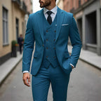 👔 JETZT 50 % RABATT! 🕴️ Slim-Fit Herren-Anzug, 3-teilig – Perfekte Passform, hochwertiger Stoff & ideal für formelle Anlässe 🤵