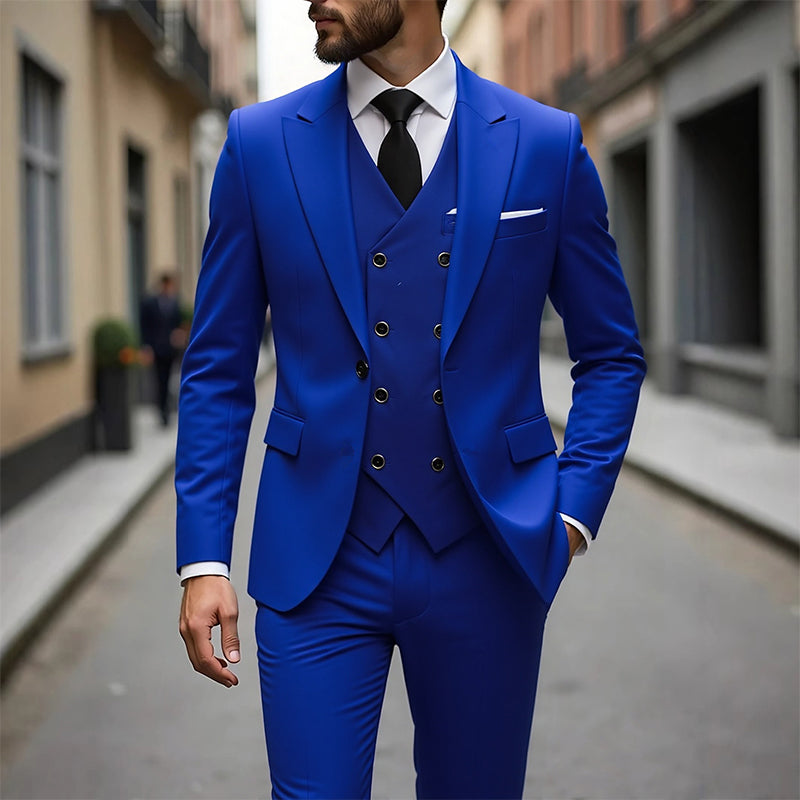 👔 JETZT 50 % RABATT! 🕴️ Slim-Fit Herren-Anzug, 3-teilig – Perfekte Passform, hochwertiger Stoff & ideal für formelle Anlässe 🤵