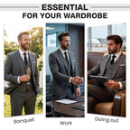 🔥 50% DE RÉDUCTION EXCLUSIVE ! ✨ Costume 3 Pièces Homme Slim Fit – Look Complet Pro & Cérémonie 🤵