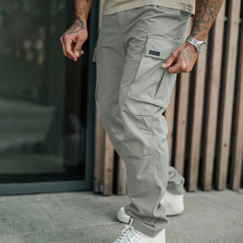 PABLO - Pantalones cargo de vestir con corte recto y múltiples bolsillos™