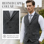 🎯🎯 Das neue Modell 2026 ist da!！🎽Herren-Weste aus klassischem Tweed mit Fischgrätenmuster