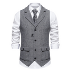 🎯🎯 Das neue Modell 2026 ist da!！🎽Herren-Weste aus klassischem Tweed mit Fischgrätenmuster