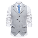🎯🎯 Das neue Modell 2026 ist da!！🎽Herren-Weste aus klassischem Tweed mit Fischgrätenmuster