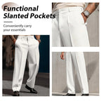 👖 50% DE RÉDUCTION ! ✨ Pantalon Ample à Pinces Décontracté pour Homme – Coupe Élégante, Confortable & Look Polyvalent 🔷