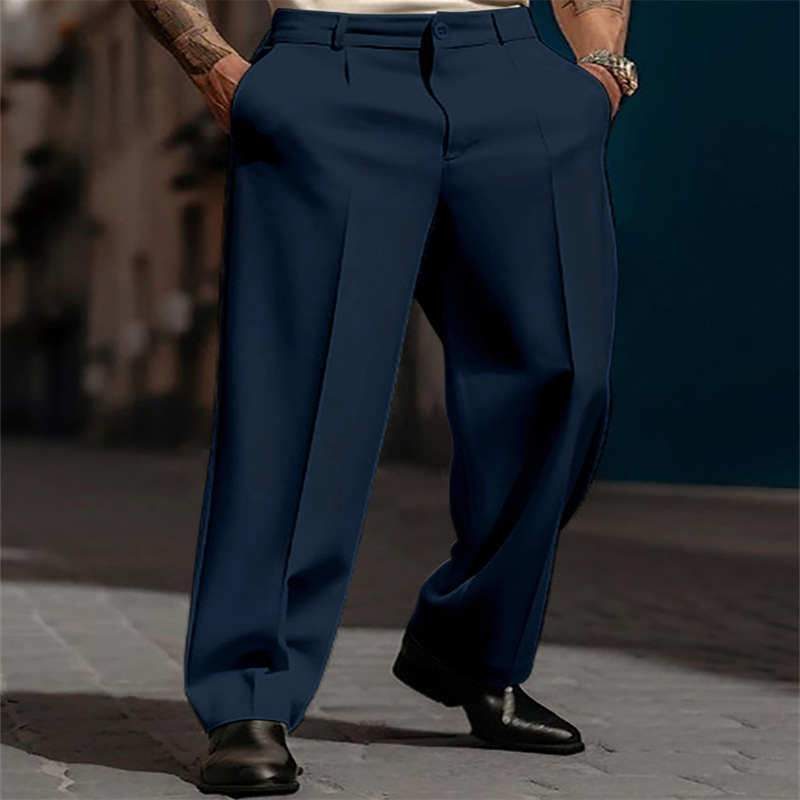 👖 50% DE RÉDUCTION ! ✨ Pantalon Ample à Pinces Décontracté pour Homme – Coupe Élégante, Confortable & Look Polyvalent 🔷