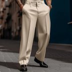 👖 50% DE RÉDUCTION ! ✨ Pantalon Ample à Pinces Décontracté pour Homme – Coupe Élégante, Confortable & Look Polyvalent 🔷
