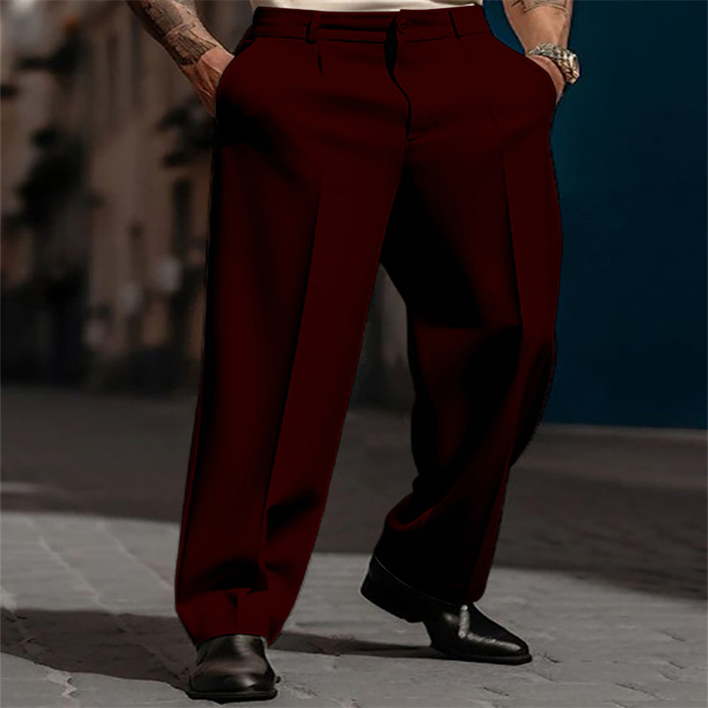 👖 50% DE RÉDUCTION ! ✨ Pantalon Ample à Pinces Décontracté pour Homme – Coupe Élégante, Confortable & Look Polyvalent 🔷