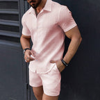 ERIC - Conjunto dos piezas de camisa de manga corta y bermuda en tejido ligero™
