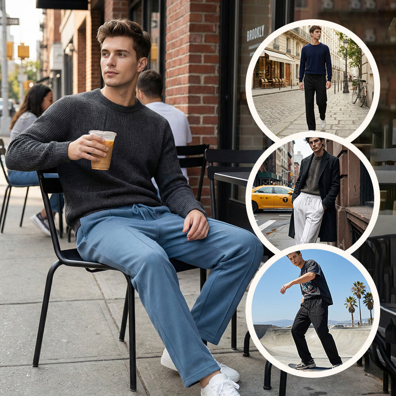 👖  Herren Freizeithose mit Geradem Bein – Bequem, Atmungsaktiv & Vielseitig!