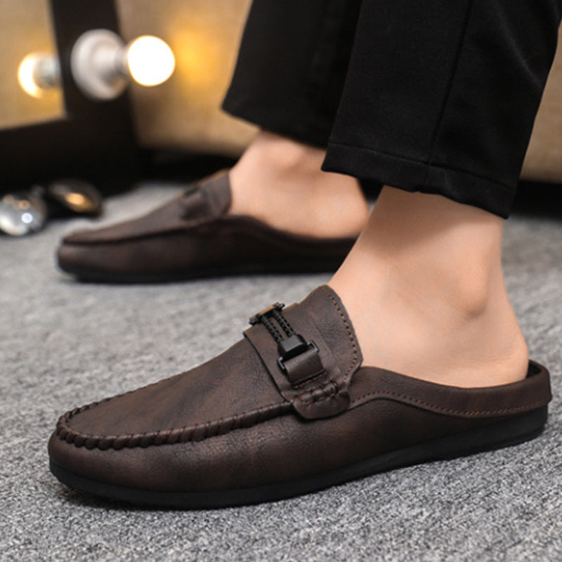 Mocassins mules décontractés ouverts à l’arrière pour homme