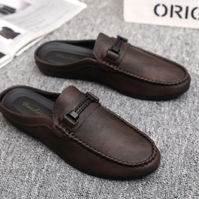 Mocassins mules décontractés ouverts à l’arrière pour homme