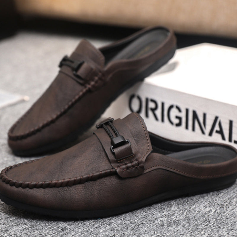 Mocassins mules décontractés ouverts à l’arrière pour homme