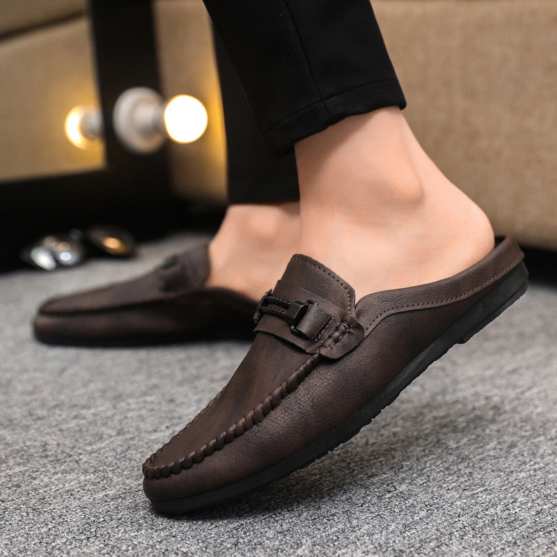 Mocassins mules décontractés ouverts à l’arrière pour homme