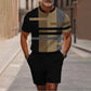 🔥50% RABATT🔥 Herren-Set: Hemd und Shorts mit Viertelreißverschluss