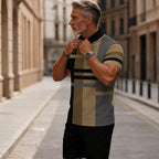 🔥50% RABATT🔥 Herren-Set: Hemd und Shorts mit Viertelreißverschluss