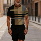 🔥50% RABATT🔥 Herren-Set: Hemd und Shorts mit Viertelreißverschluss