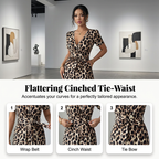 👗 50% RABATT! 🐆 Leoparden-Jumpsuit – V-Ausschnitt, Tailliert & Weites Bein Im Retro Y2K Style Für Einen Trendigen Look 💃