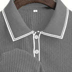 👕 50% RABATT! 🌞 Lässiges Sommer-Polohemd mit Kurzen Ärmeln – Atmungsaktive Baumwolle, Moderne Passform & Ideal Für Freizeit & Arbeit 💼